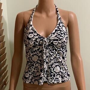 VINEYARD VINES BLACK & WHITE SWIMSUIT TOP …‎
